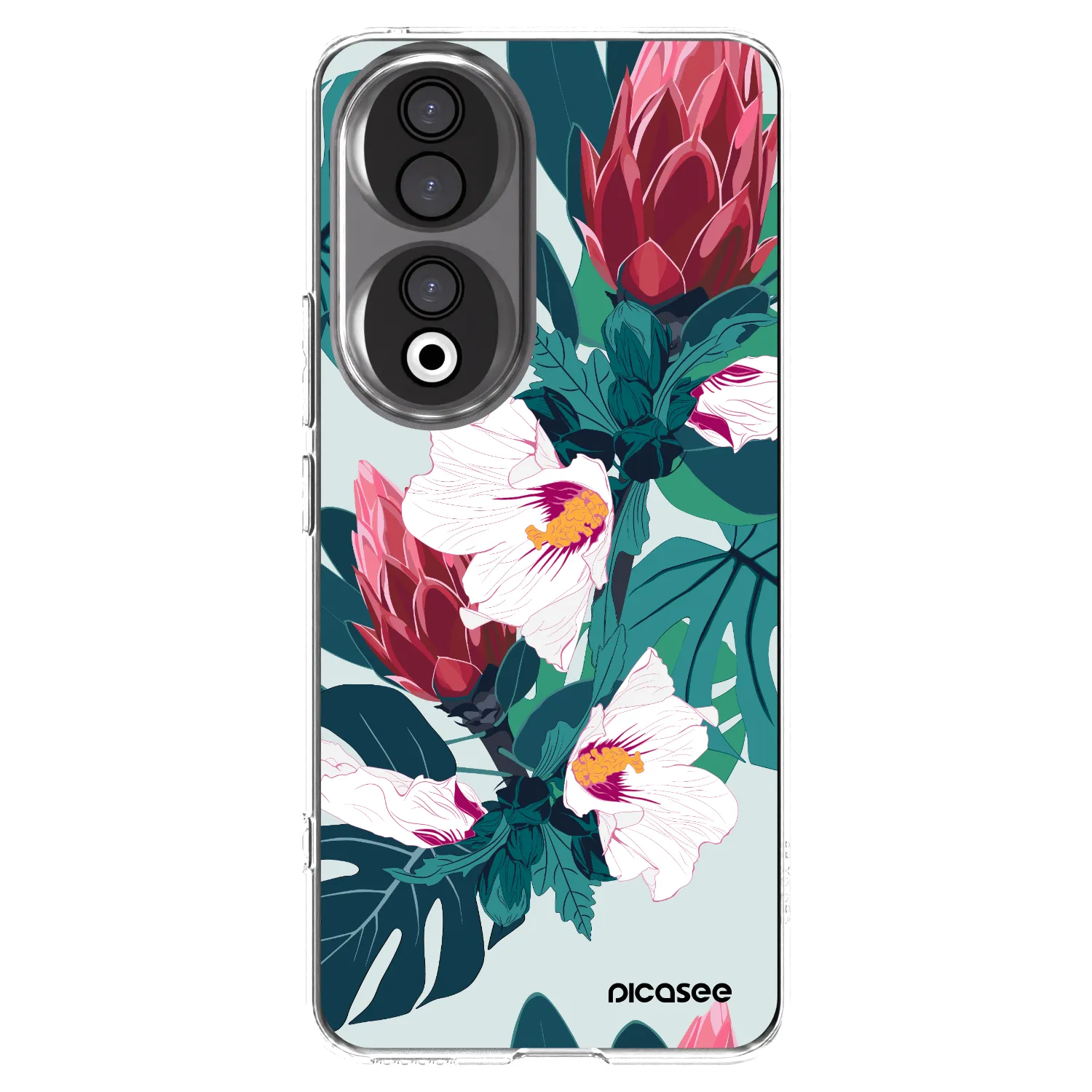 Picasee silikonski prozorni ovitek za Honor 90 5G - Rhododendron