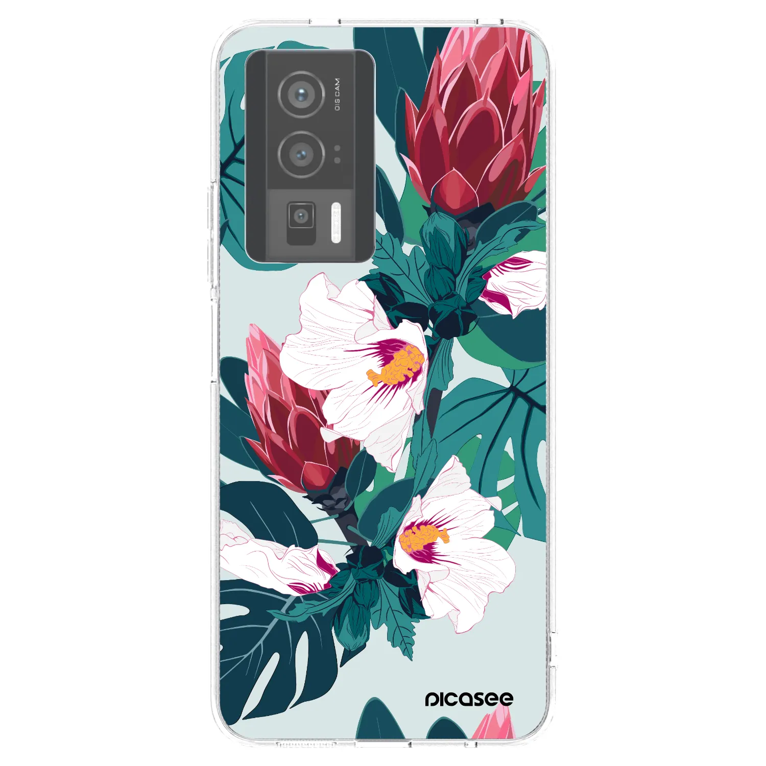 Picasee silikonski prozorni ovitek za Xiaomi Poco F5 Pro 5G - Rhododendron