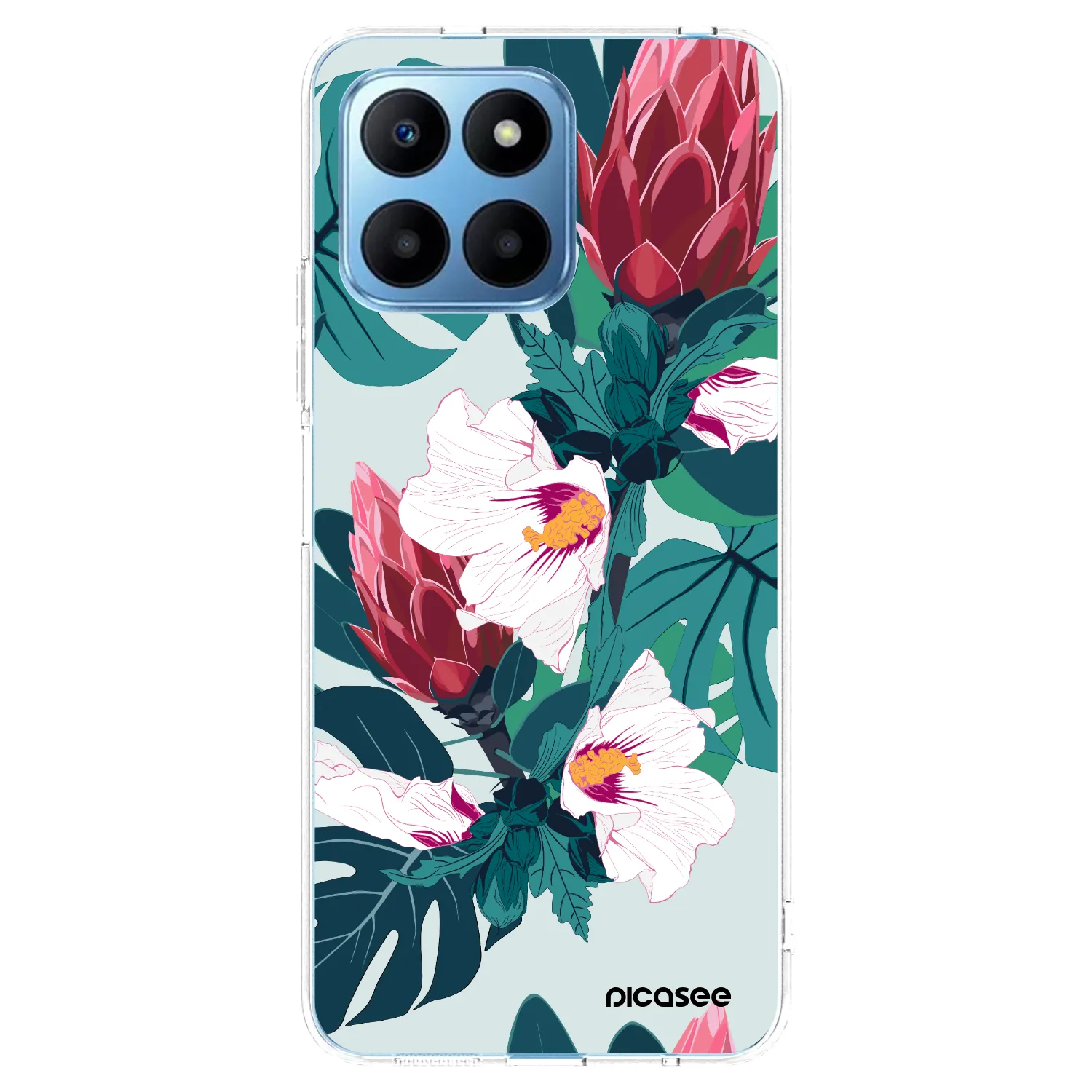 Picasee silikonski prozorni ovitek za Honor 70 Lite - Rhododendron