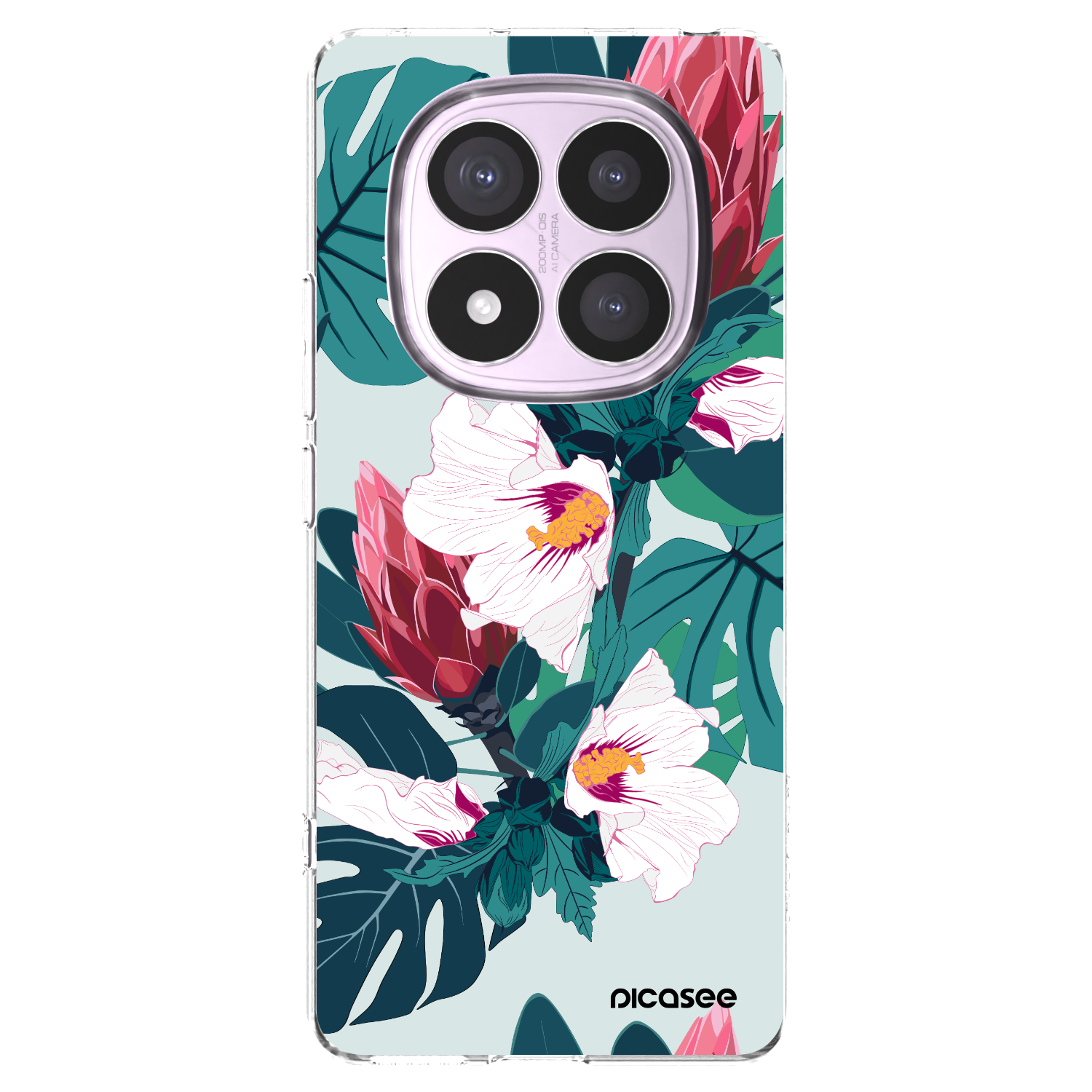 Picasee silikonski prozorni ovitek za Xiaomi Redmi Note 14 Pro 5G - Rhododendron