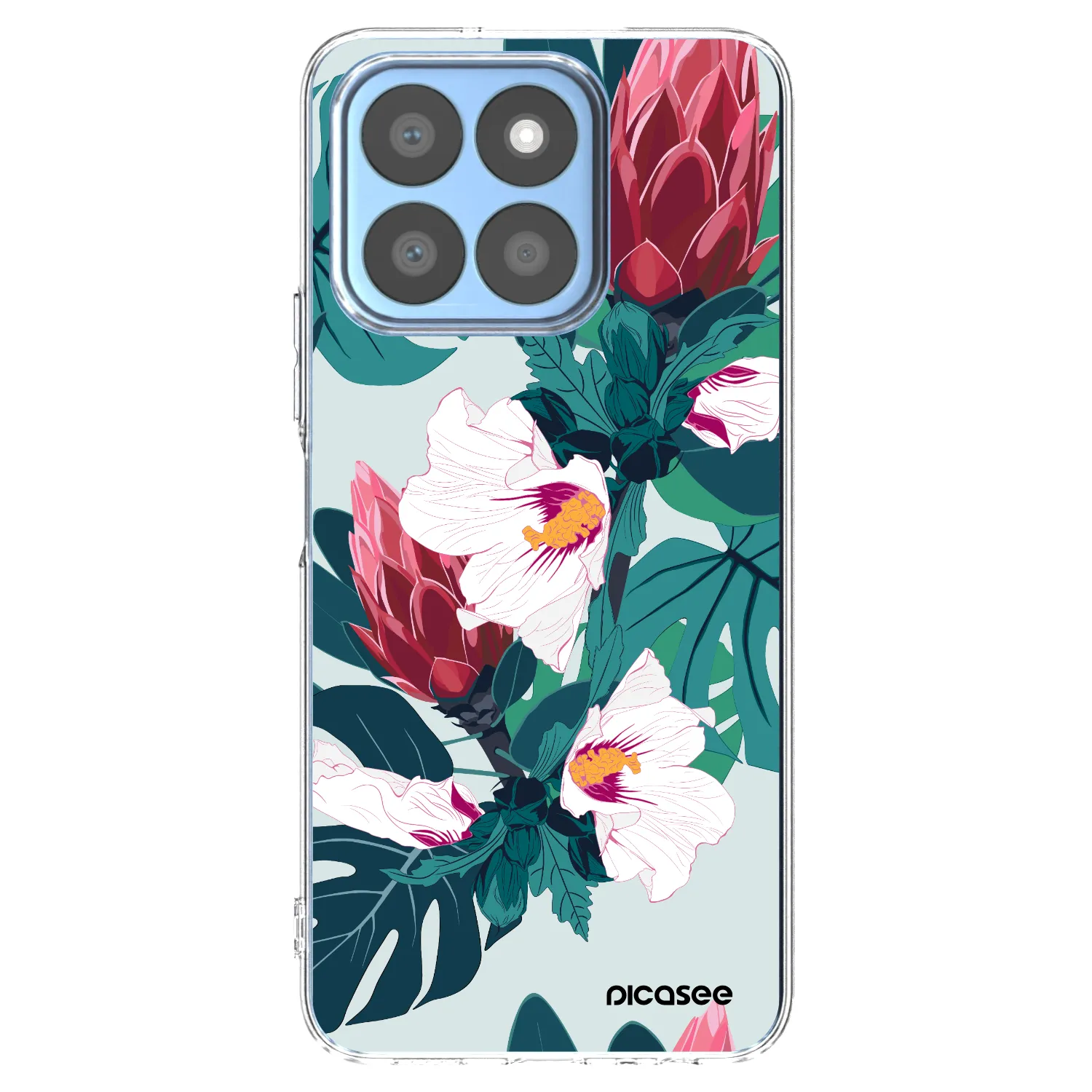 Picasee silikonski prozorni ovitek za Honor X8c - Rhododendron