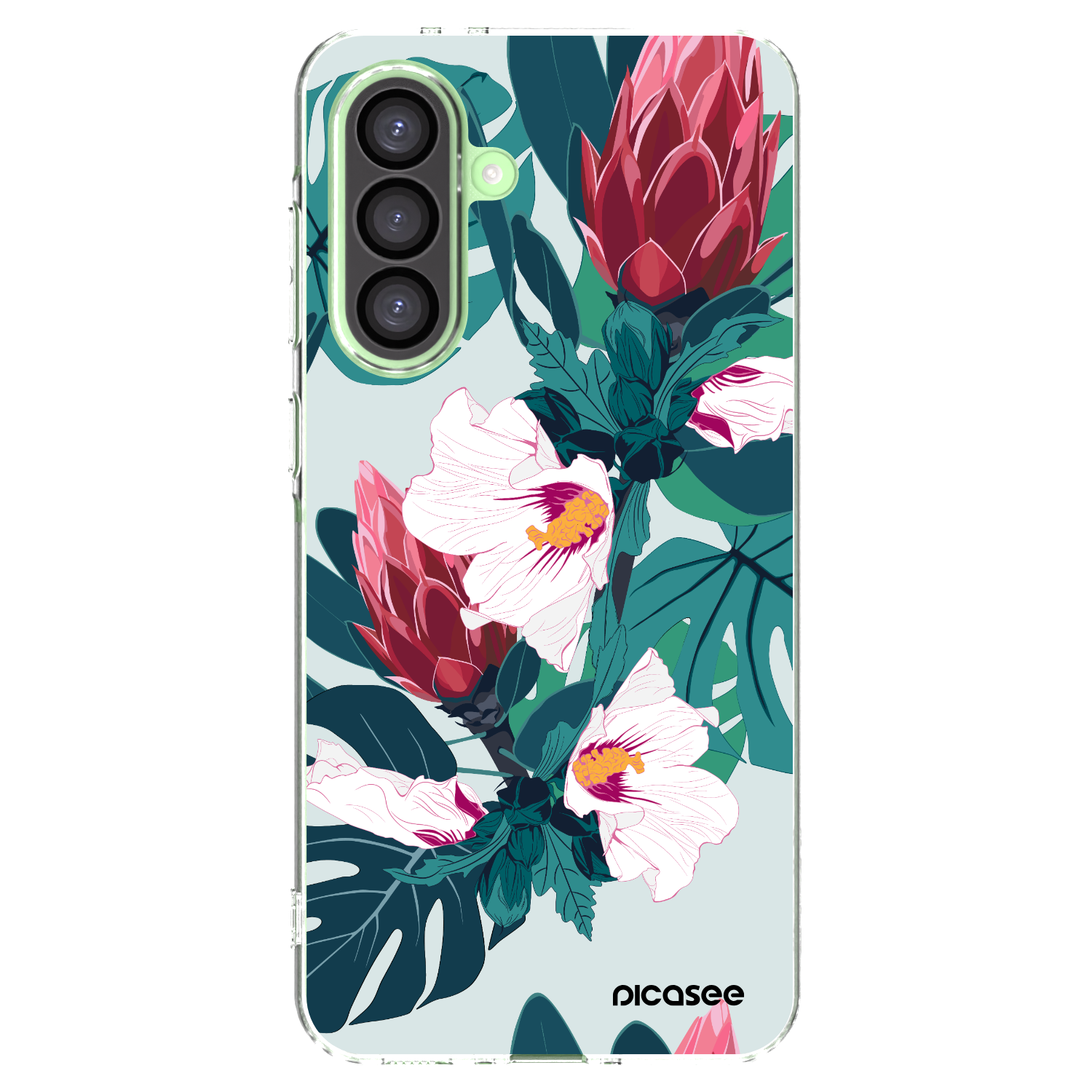 Picasee silikonski prozorni ovitek za Samsung Galaxy A26 5G A266B - Rhododendron