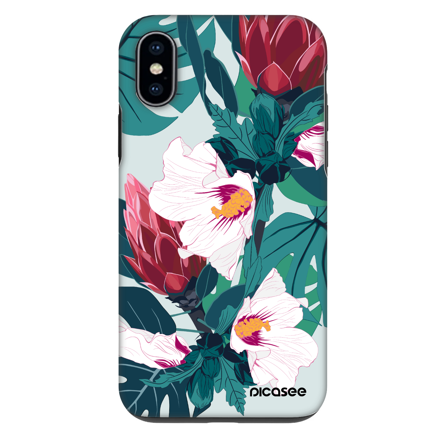 Picasee Fashion Case za Apple iPhone X/XS - Rhododendron