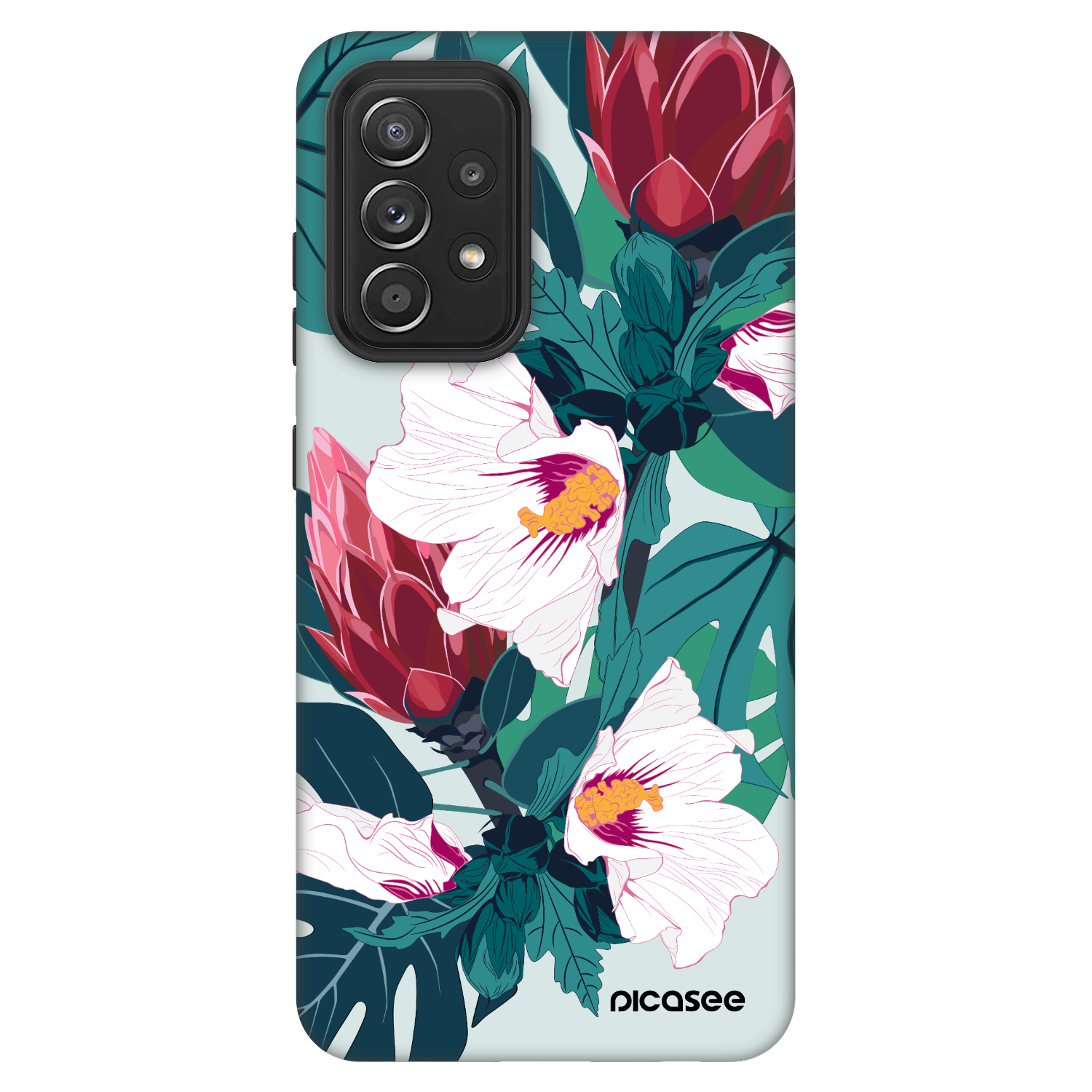 Picasee Fashion Case za Samsung Galaxy A52 5G A525F - Rhododendron