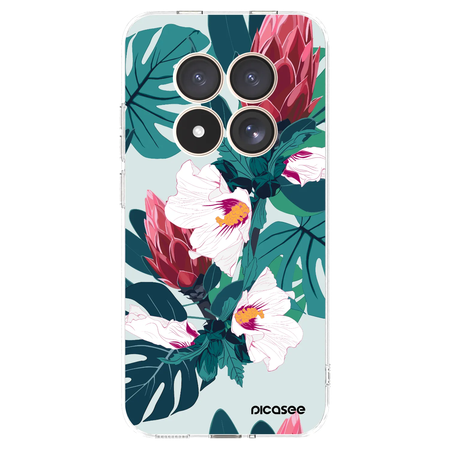 Picasee silikonski prozorni ovitek za Xiaomi Redmi Note 15 Pro 4G - Rhododendron