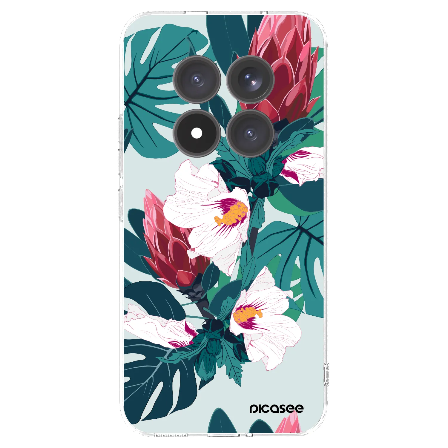 Picasee silikonski prozorni ovitek za Xiaomi Redmi Note 15 Pro+ - Rhododendron