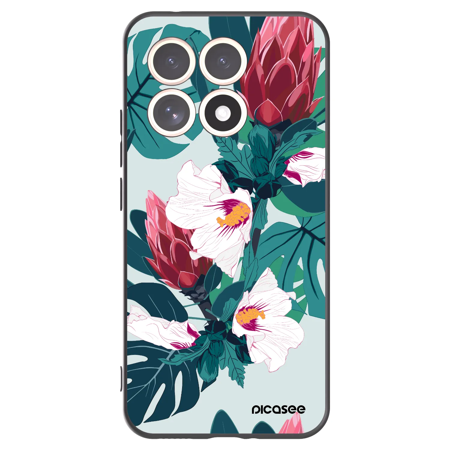 Picasee silikonski črni ovitek za Xiaomi 15T - Rhododendron