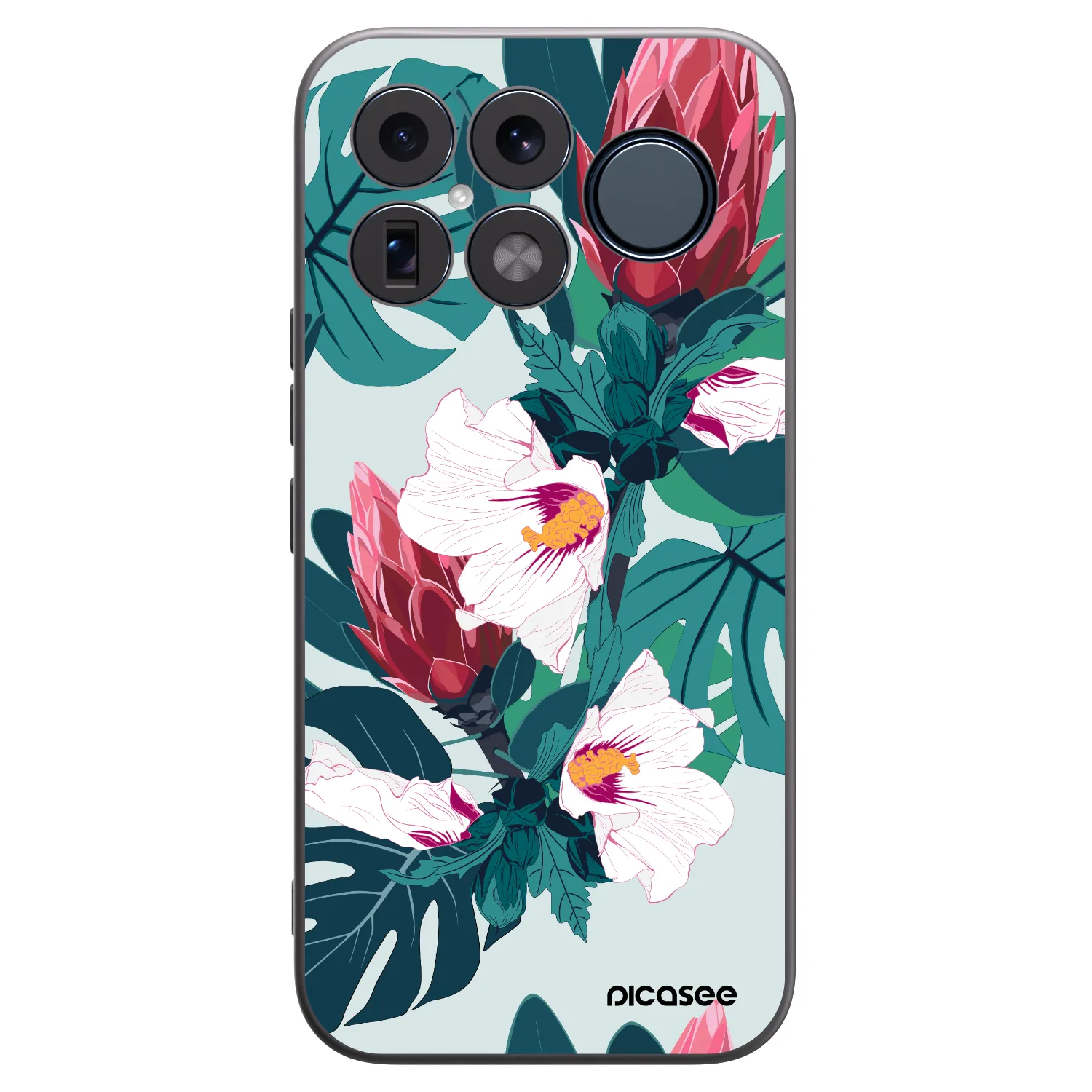 Picasee silikonski črni ovitek za Xiaomi Poco F8 Ultra - Rhododendron