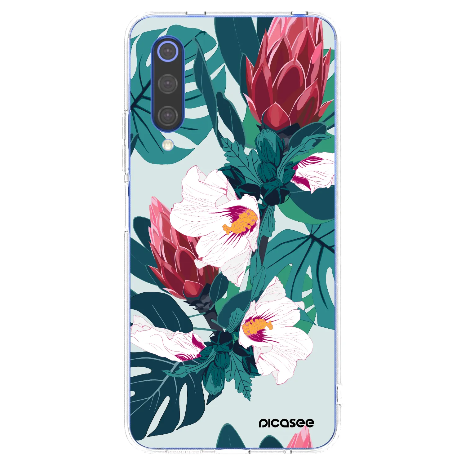 Picasee silikonski prozorni ovitek za Xiaomi Mi 9 SE - Rhododendron