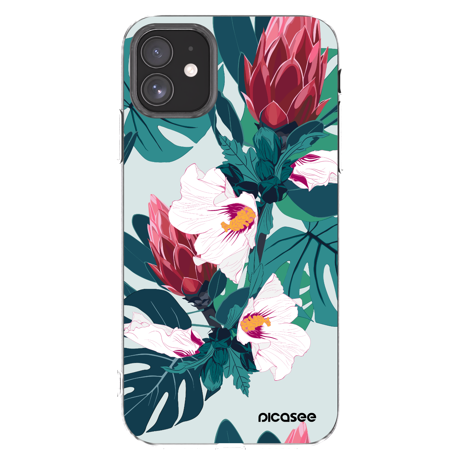 Picasee silikonski prozorni ovitek za Apple iPhone 11 - Rhododendron