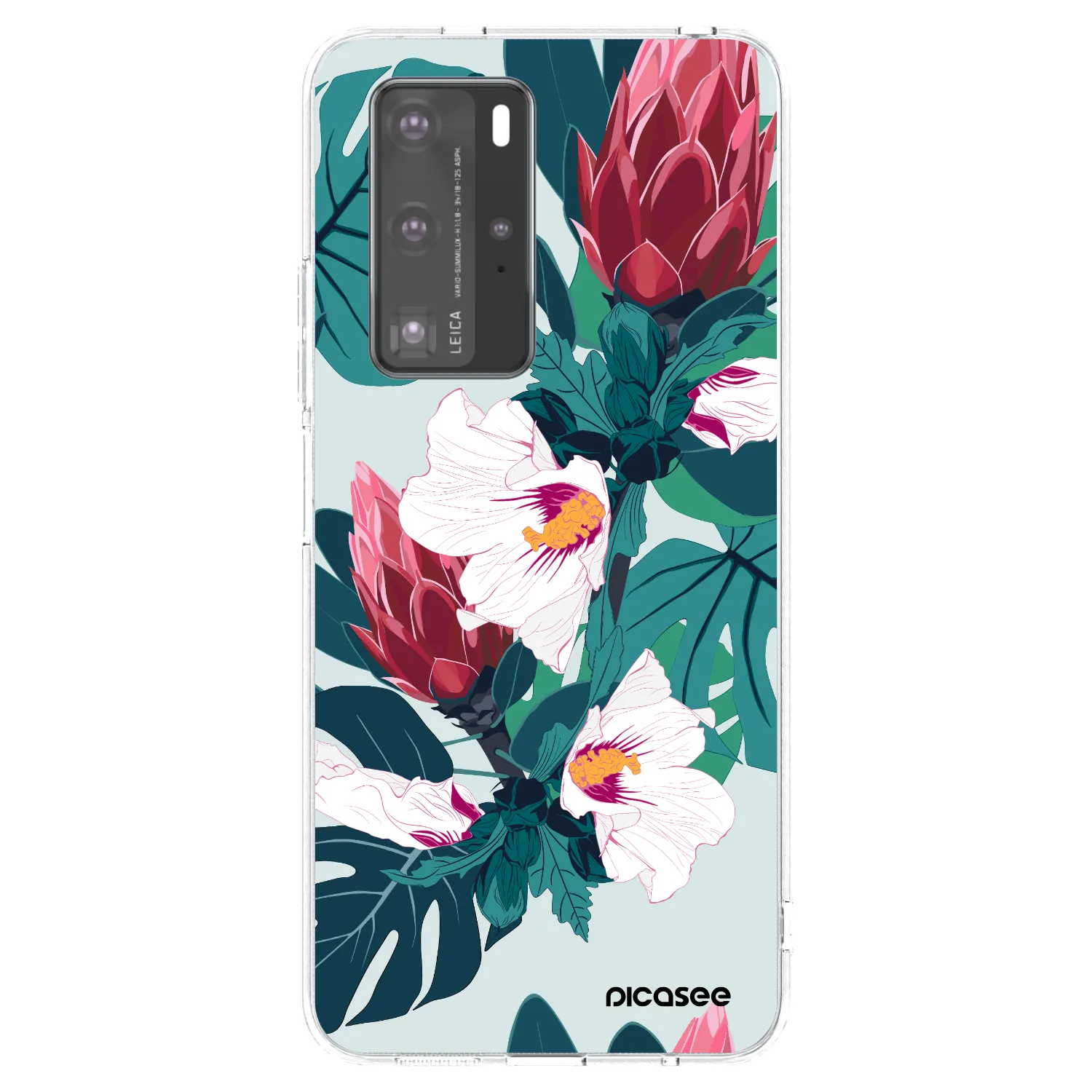 Picasee silikonski prozorni ovitek za Huawei P40 Pro - Rhododendron