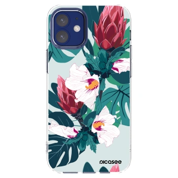 Picasee silikonski prozorni ovitek za Apple iPhone 12 mini - Rhododendron