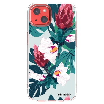 Picasee silikonski prozorni ovitek za Apple iPhone 13 - Rhododendron