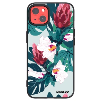 Picasee silikonski črni ovitek za Apple iPhone 13 - Rhododendron
