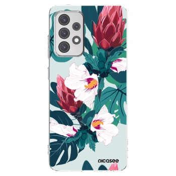 Picasee silikonski prozorni ovitek za Samsung Galaxy A52s 5G A528B - Rhododendron