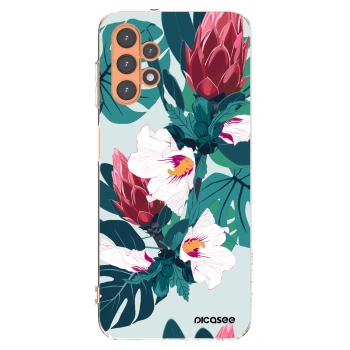 Picasee silikonski prozorni ovitek za Samsung Galaxy A13 4G A135 - Rhododendron