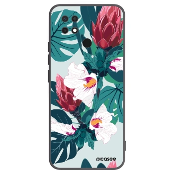 Picasee silikonski črni ovitek za Xiaomi Redmi 10C - Rhododendron