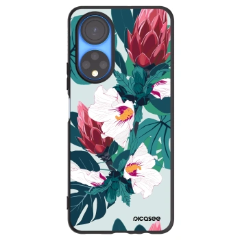 Picasee silikonski črni ovitek za Honor X7 - Rhododendron