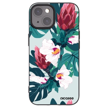 Picasee silikonski črni ovitek za Apple iPhone 15 - Rhododendron
