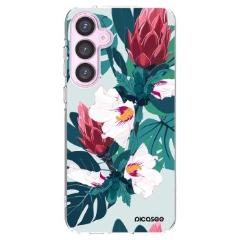 Picasee silikonski prozorni ovitek za Samsung Galaxy A55 5G A556B - Rhododendron