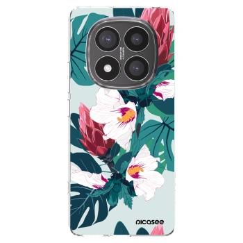 Picasee silikonski prozorni ovitek za Xiaomi Redmi Note 14 Pro+ 5G - Rhododendron