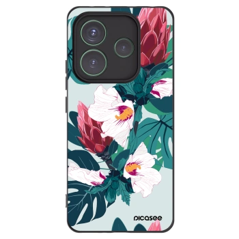 Picasee silikonski črni ovitek za Xiaomi Redmi Note 14 5G - Rhododendron