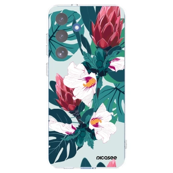 Picasee silikonski prozorni ovitek za Samsung Galaxy S25 FE 5G - Rhododendron