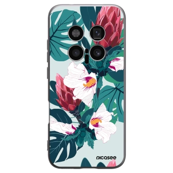 Picasee silikonski črni ovitek za Honor Magic8 Pro 5G - Rhododendron