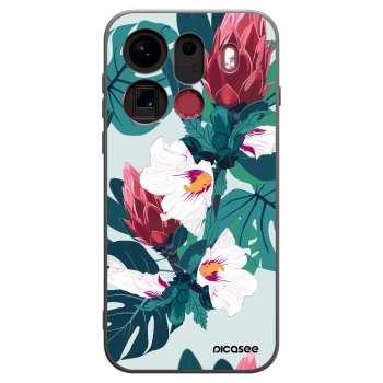 Picasee silikonski črni ovitek za OPPO Find X9 Pro - Rhododendron