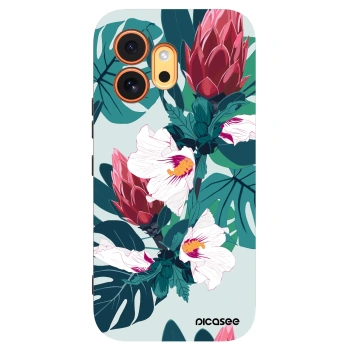 Picasee silikonski črni ovitek za Honor 600 - Rhododendron