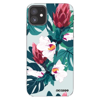 Picasee silikonski prozorni ovitek za Apple iPhone 11 - Rhododendron