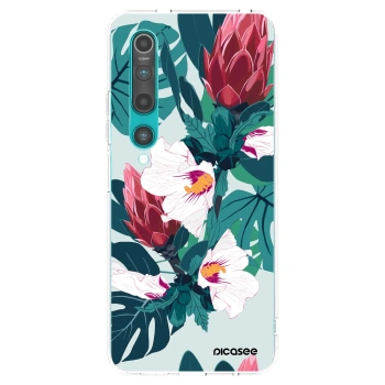 Picasee silikonski prozorni ovitek za Xiaomi Mi 10 - Rhododendron