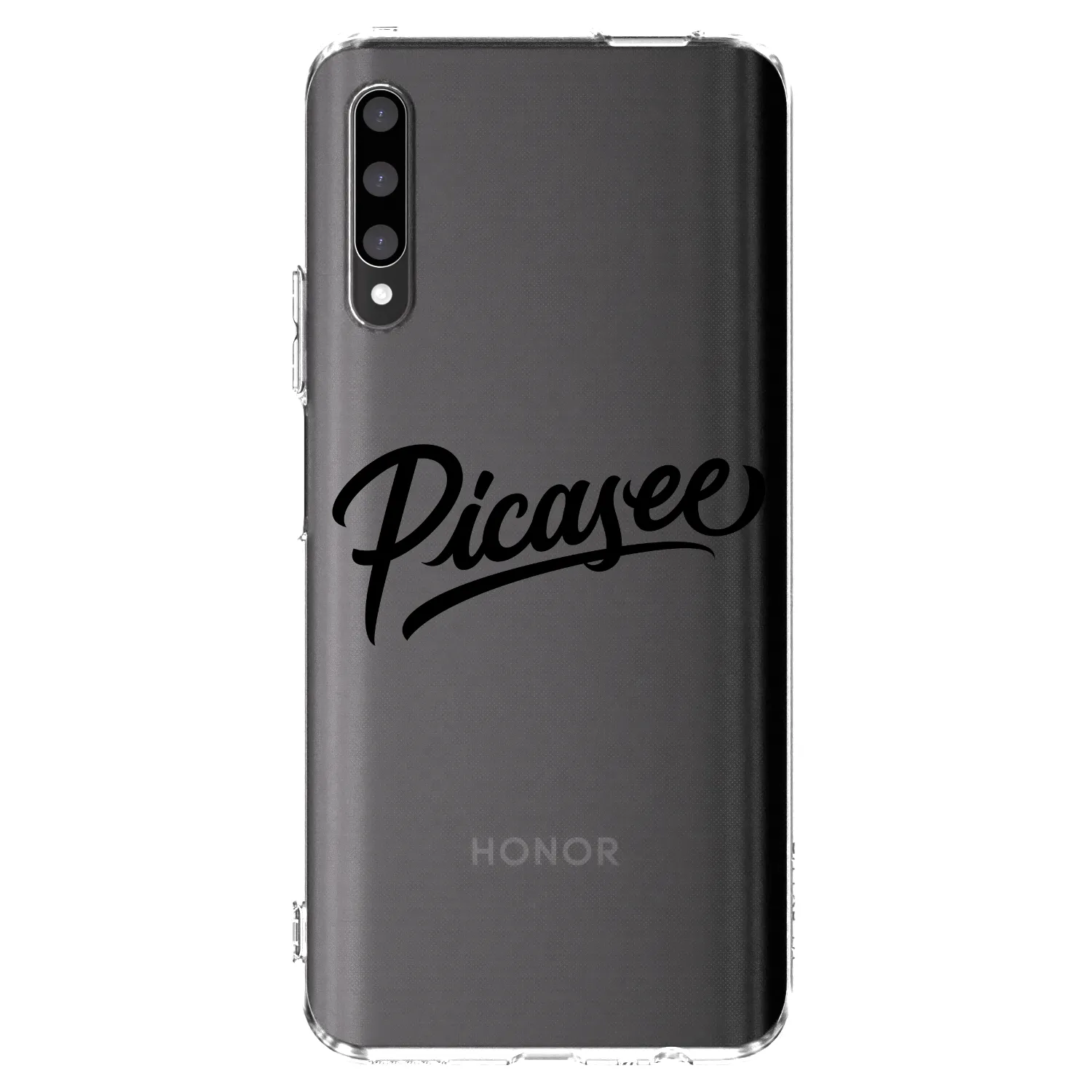 Picasee silikonski prozorni ovitek za Honor 9X Pro - Picasee - old logo - black