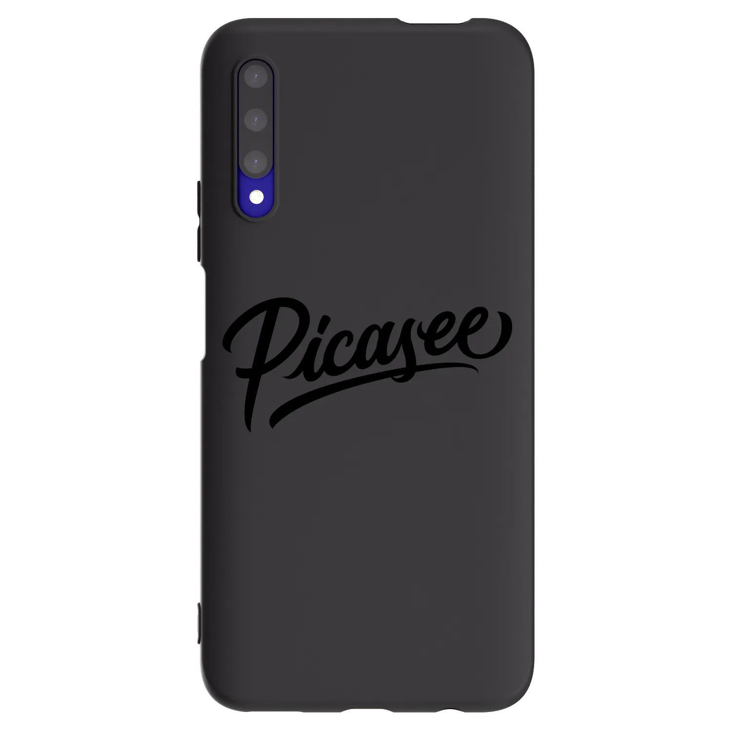 Picasee silikonski črni ovitek za Honor 9X Pro - Picasee - old logo - black