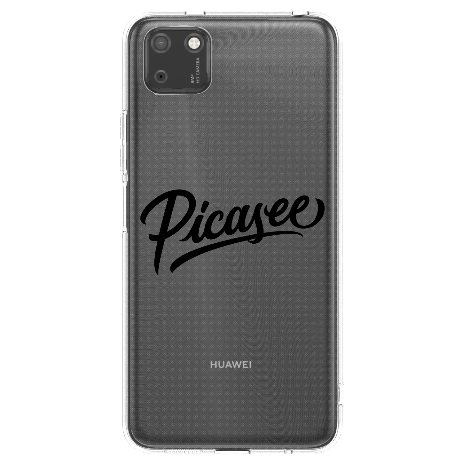 Picasee silikonski prozorni ovitek za Huawei Y5P - Picasee - old logo - black