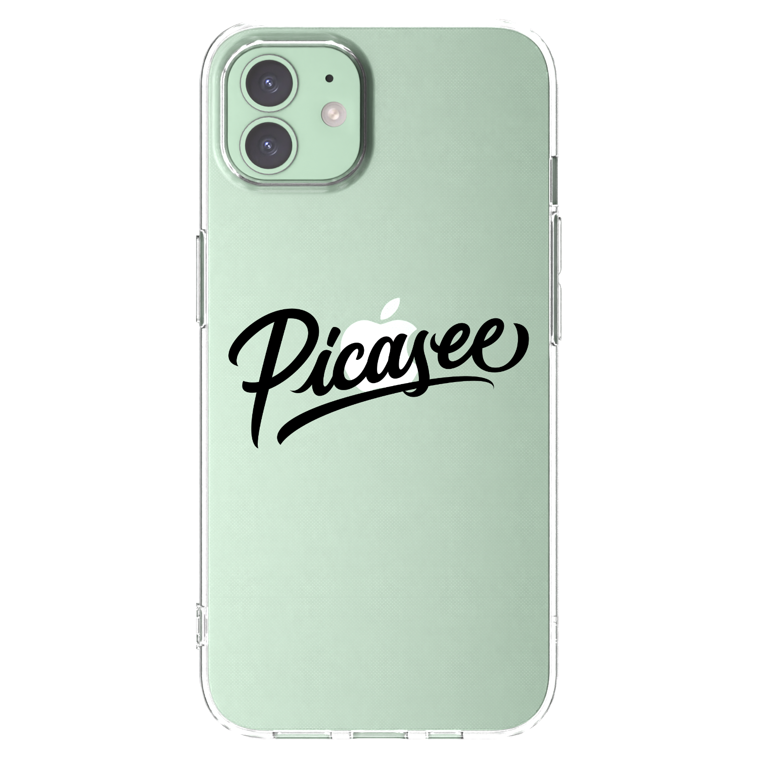 Picasee silikonski prozorni ovitek za Apple iPhone 12 Pro - Picasee - old logo - black