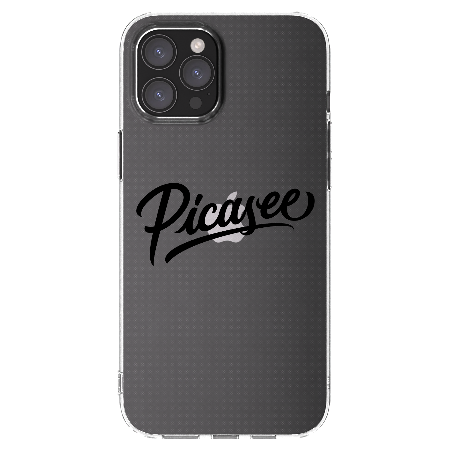 Picasee silikonski prozorni ovitek za Apple iPhone 12 Pro Max - Picasee - old logo - black