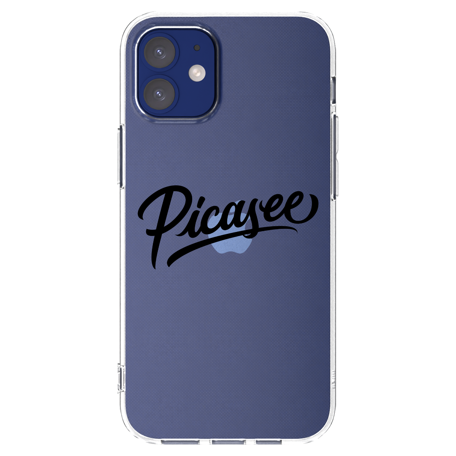 Picasee silikonski prozorni ovitek za Apple iPhone 12 mini - Picasee - old logo - black