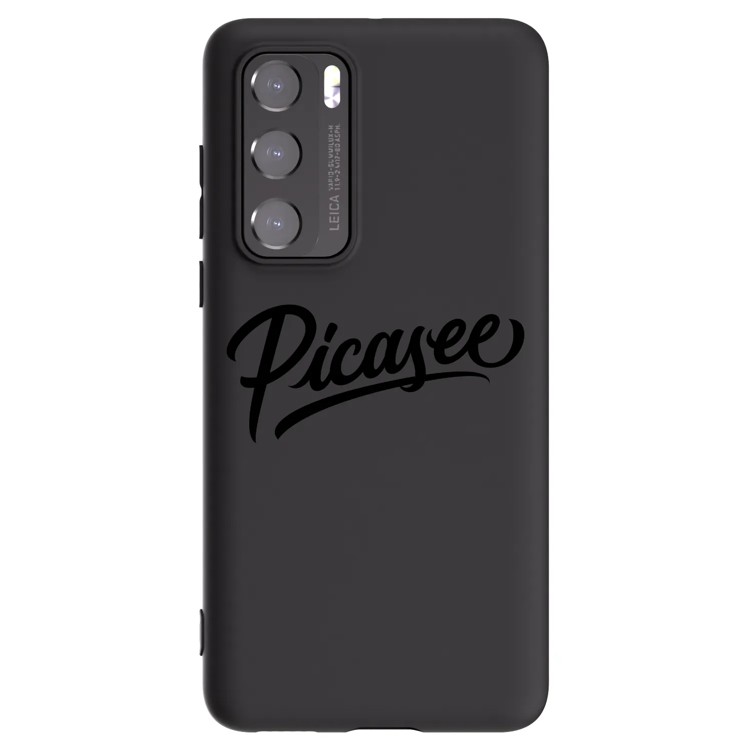 Picasee silikonski črni ovitek za Huawei P40 - Picasee - old logo - black