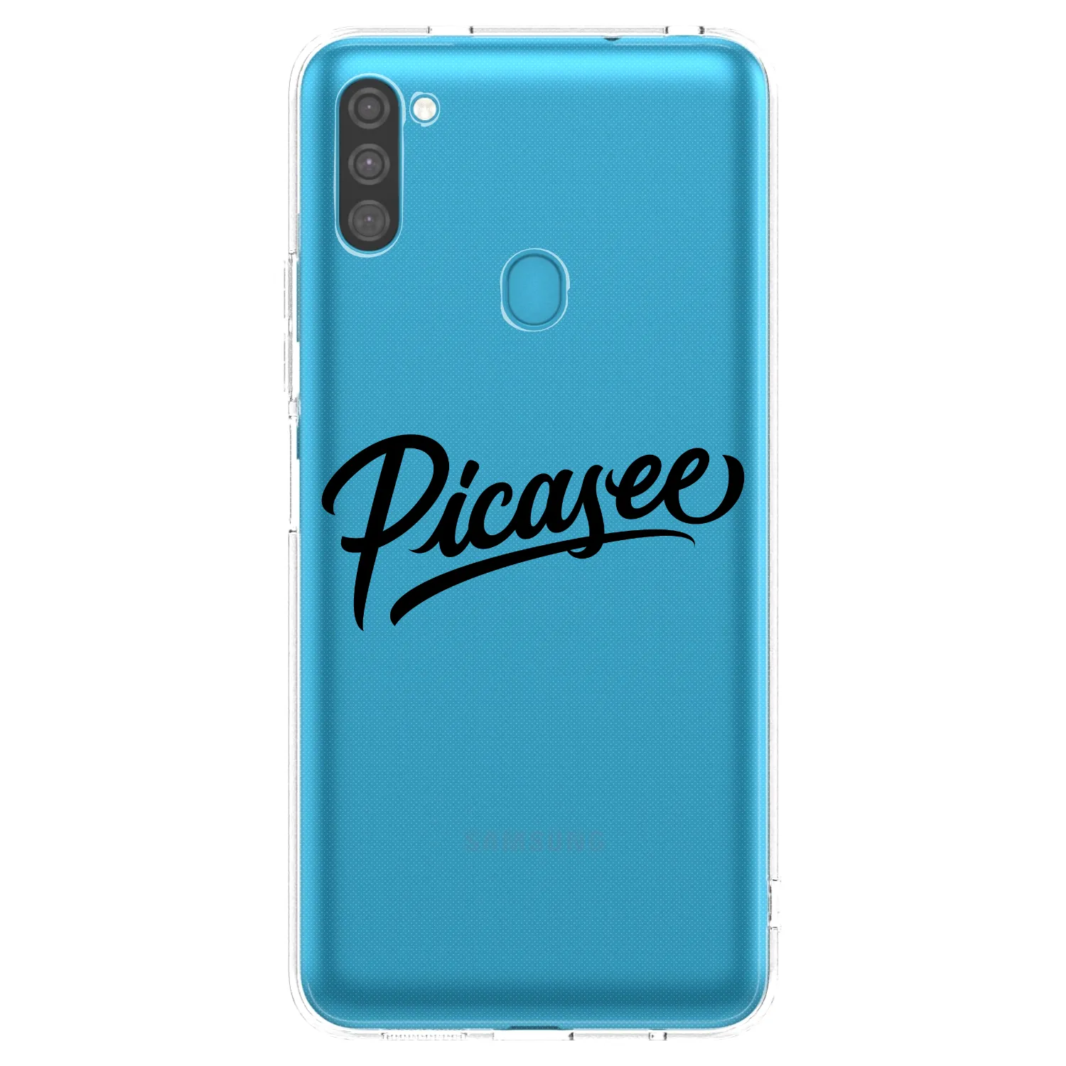 Picasee silikonski prozorni ovitek za Samsung Galaxy M11 - Picasee - old logo - black