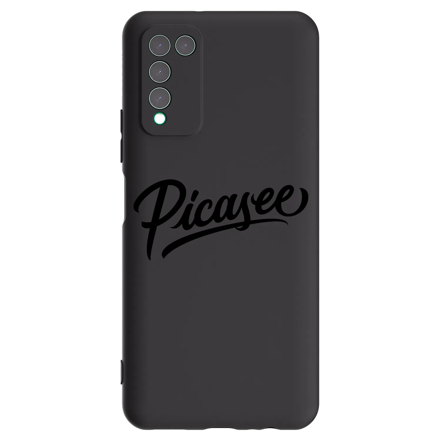 Picasee silikonski črni ovitek za Honor 10X Lite - Picasee - old logo - black