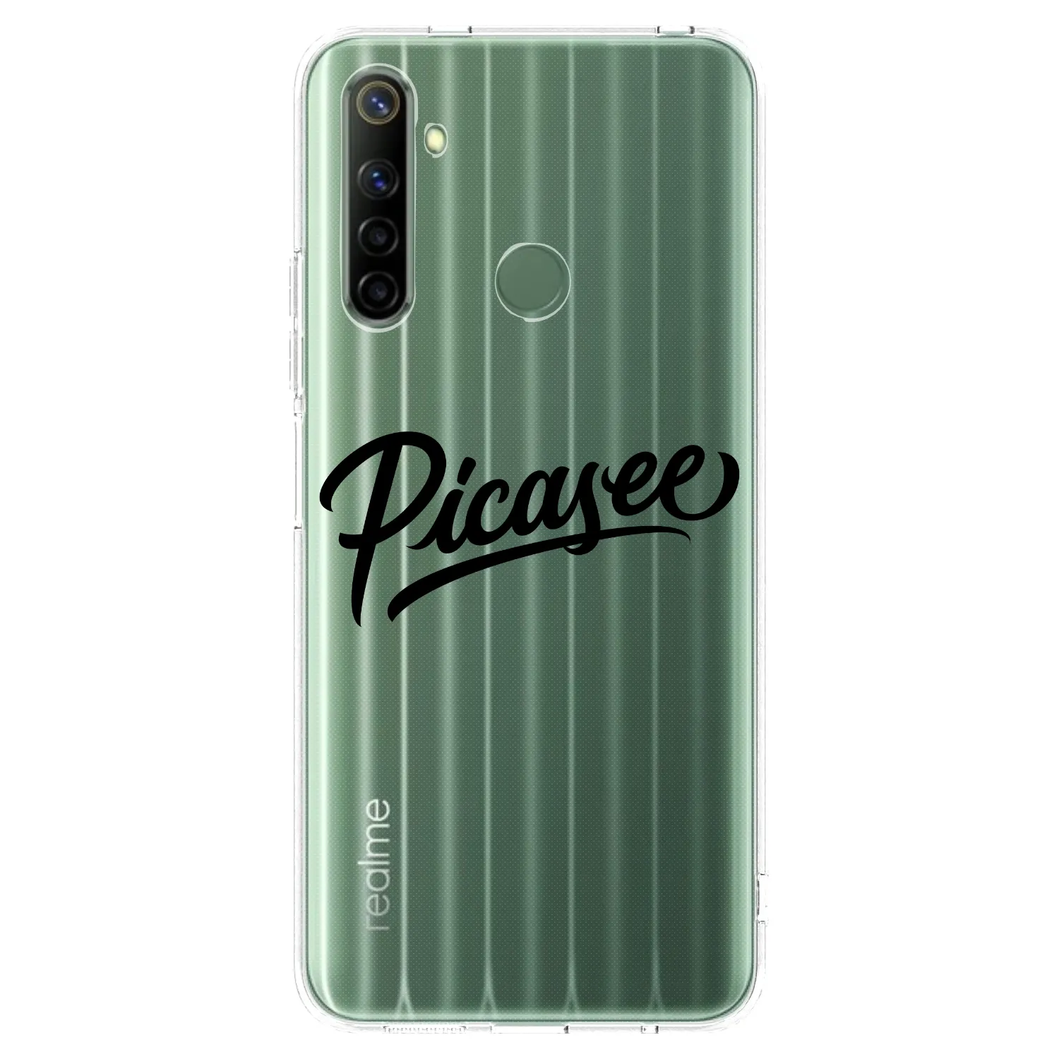 Picasee silikonski prozorni ovitek za Realme 6i - Picasee - old logo - black