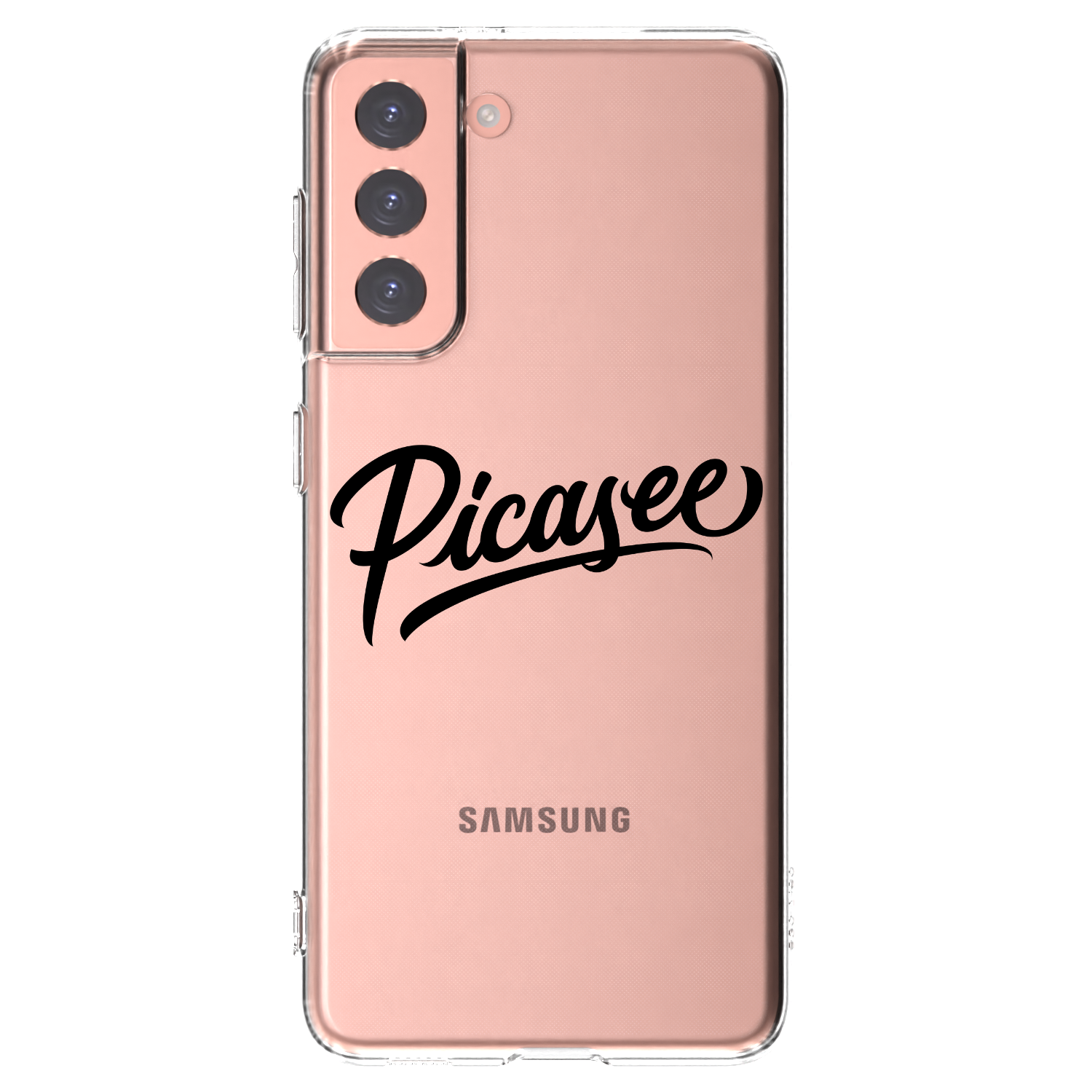 Picasee silikonski prozorni ovitek za Samsung Galaxy S21 5G G991B - Picasee - old logo - black