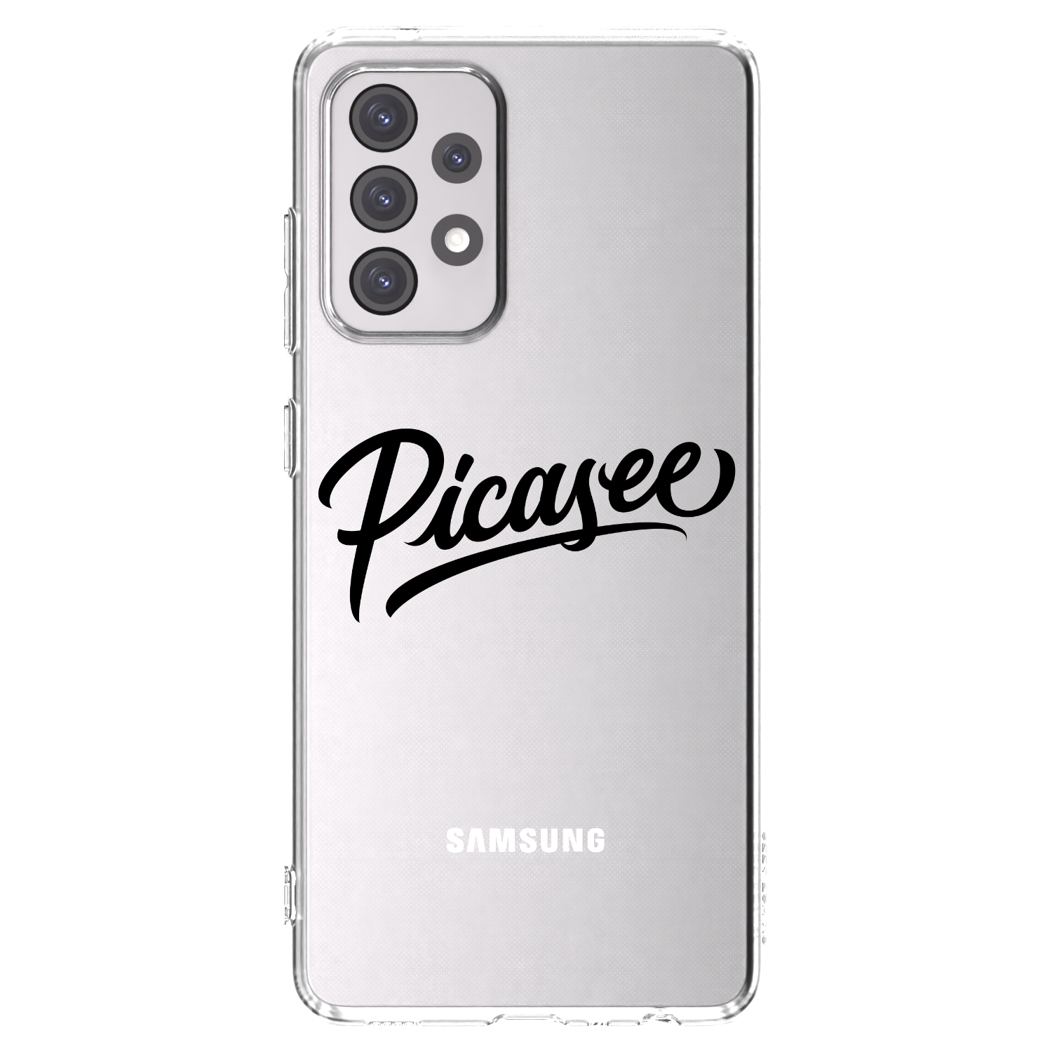 Picasee silikonski prozorni ovitek za Samsung Galaxy A52 5G A525F - Picasee - old logo - black