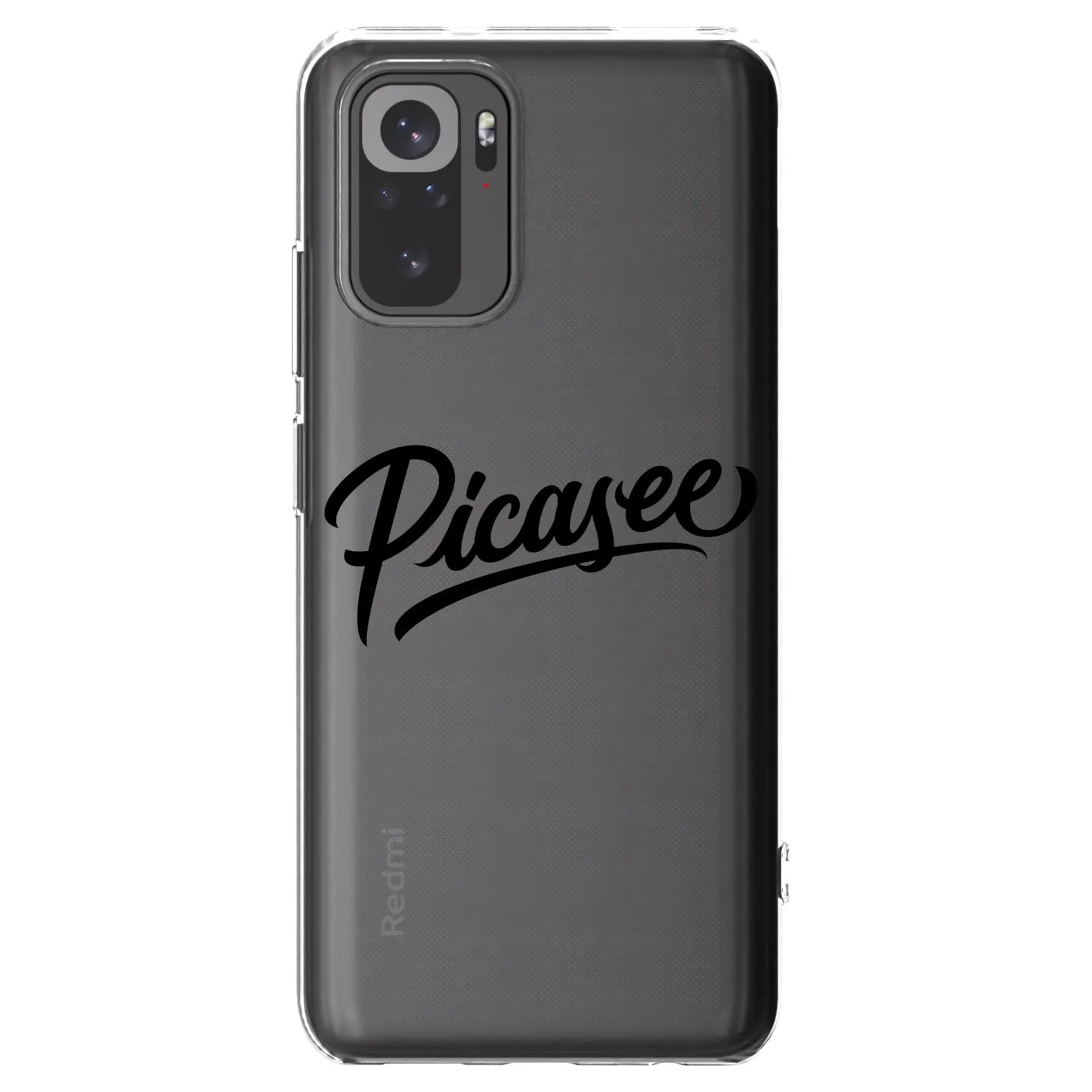 Picasee silikonski prozorni ovitek za Xiaomi Redmi Note 10S - Picasee - old logo - black