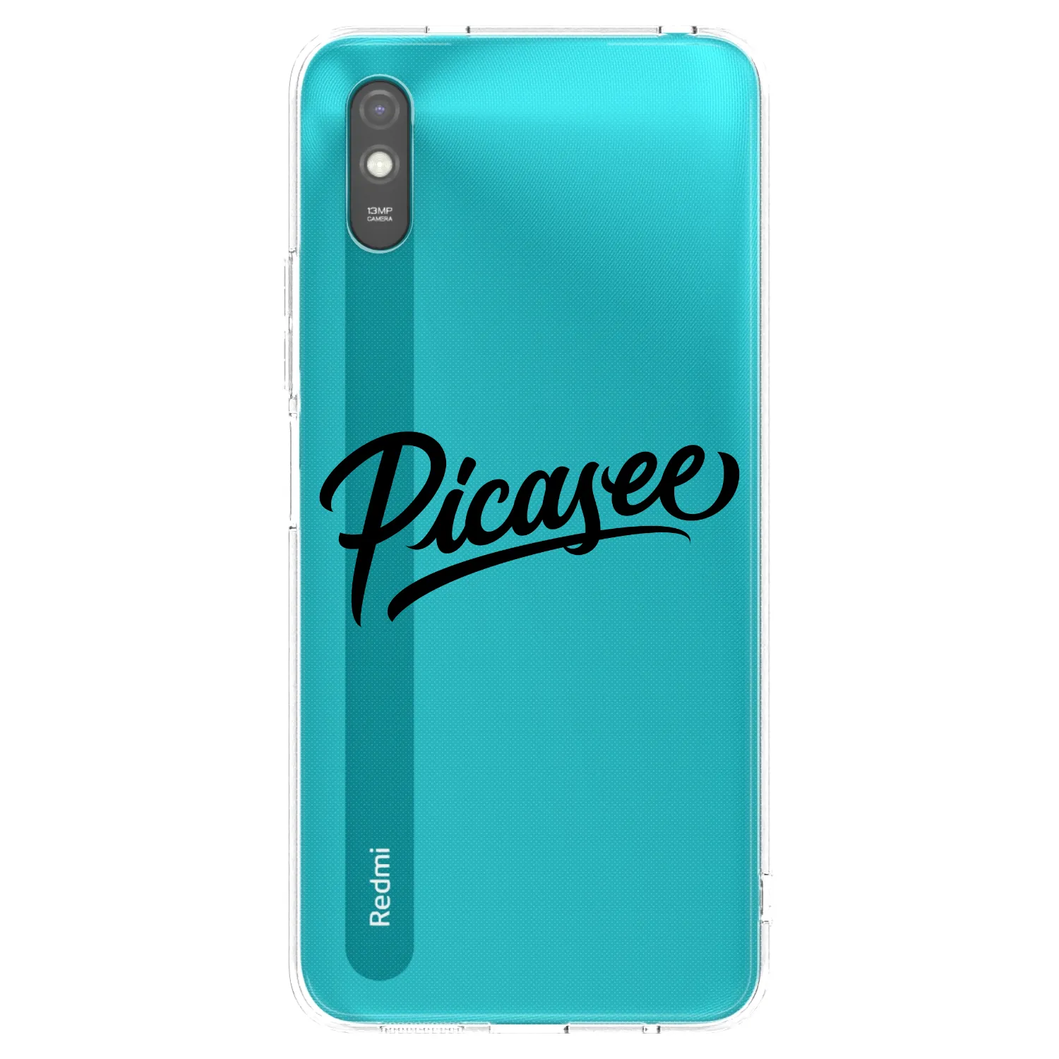 Picasee silikonski prozorni ovitek za Xiaomi Redmi 9AT - Picasee - old logo - black