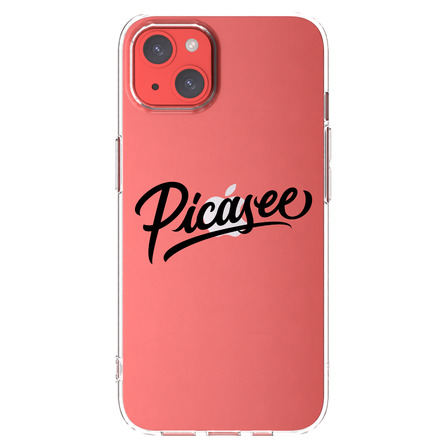 Picasee silikonski prozorni ovitek za Apple iPhone 13 - Picasee - old logo - black