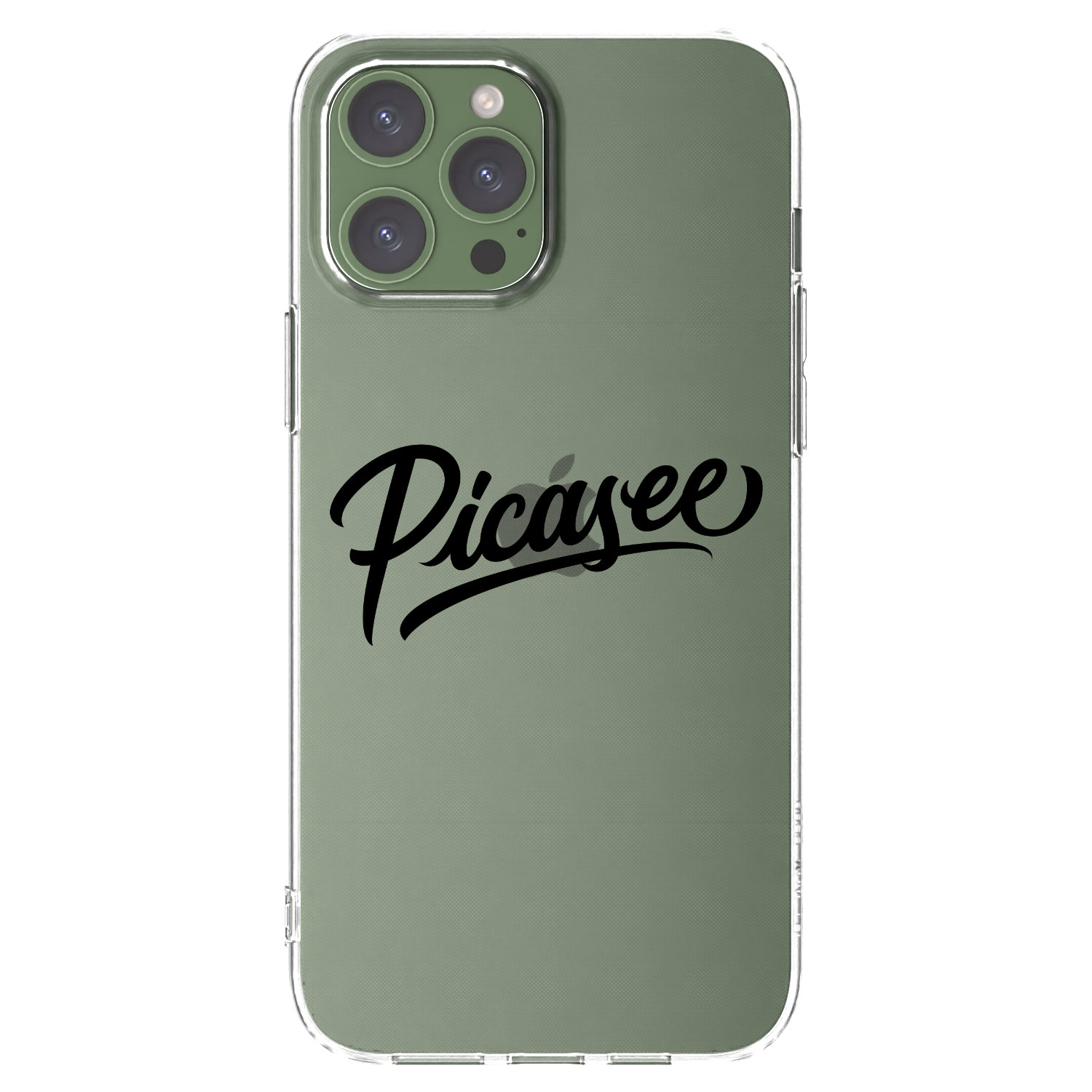 Picasee silikonski prozorni ovitek za Apple iPhone 13 Pro Max - Picasee - old logo - black