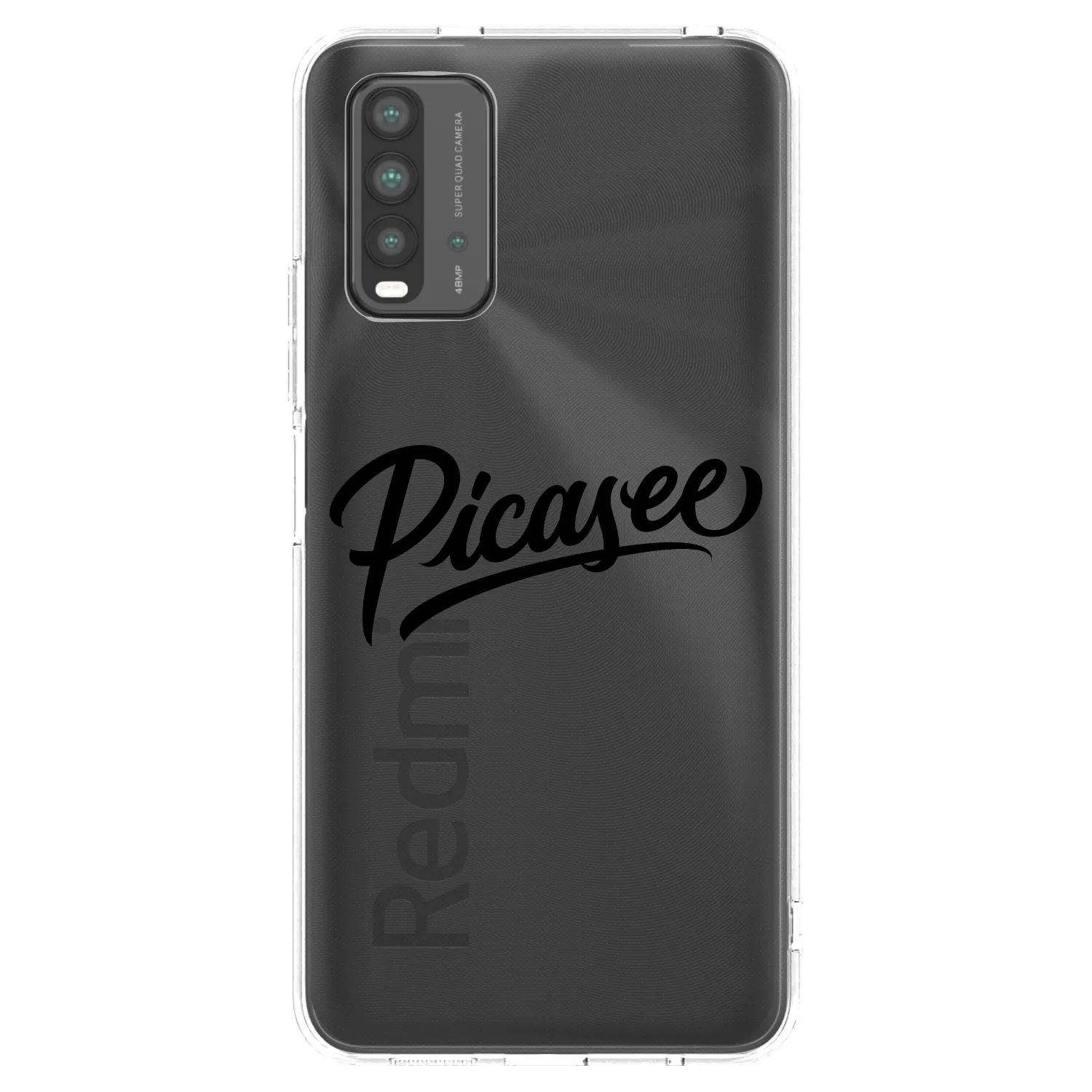Picasee silikonski prozorni ovitek za Xiaomi Redmi 9T - Picasee - old logo - black