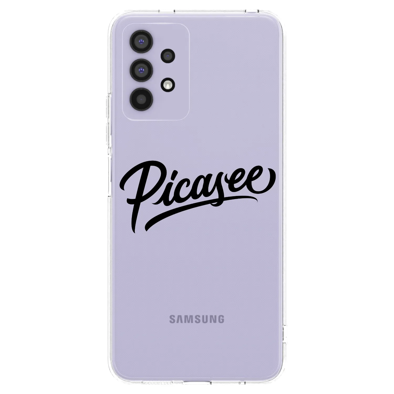 Picasee silikonski prozorni ovitek za Samsung Galaxy A32 4G SM-A325F - Picasee - old logo - black